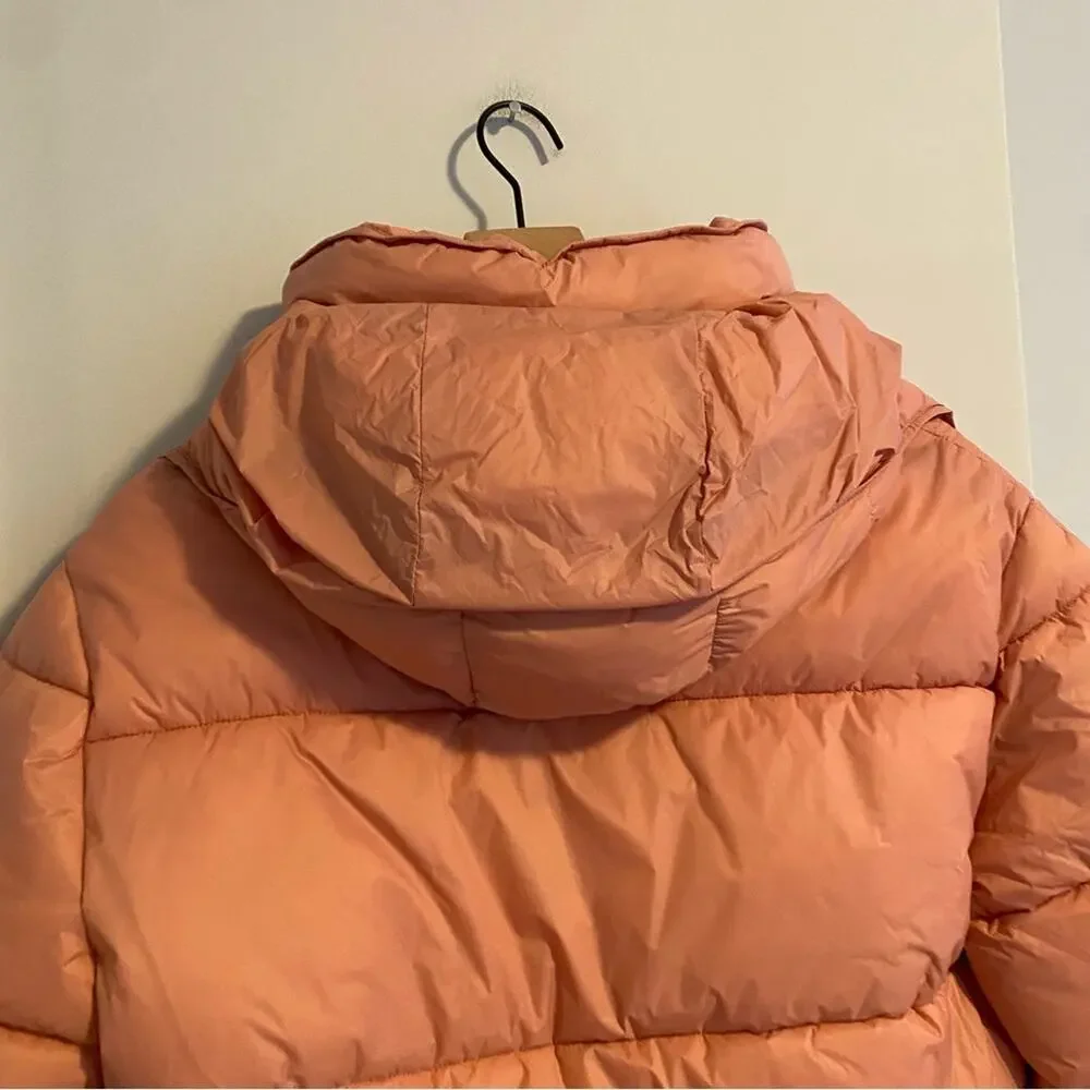 J. Crew Pink Signature Puffer Coat Small